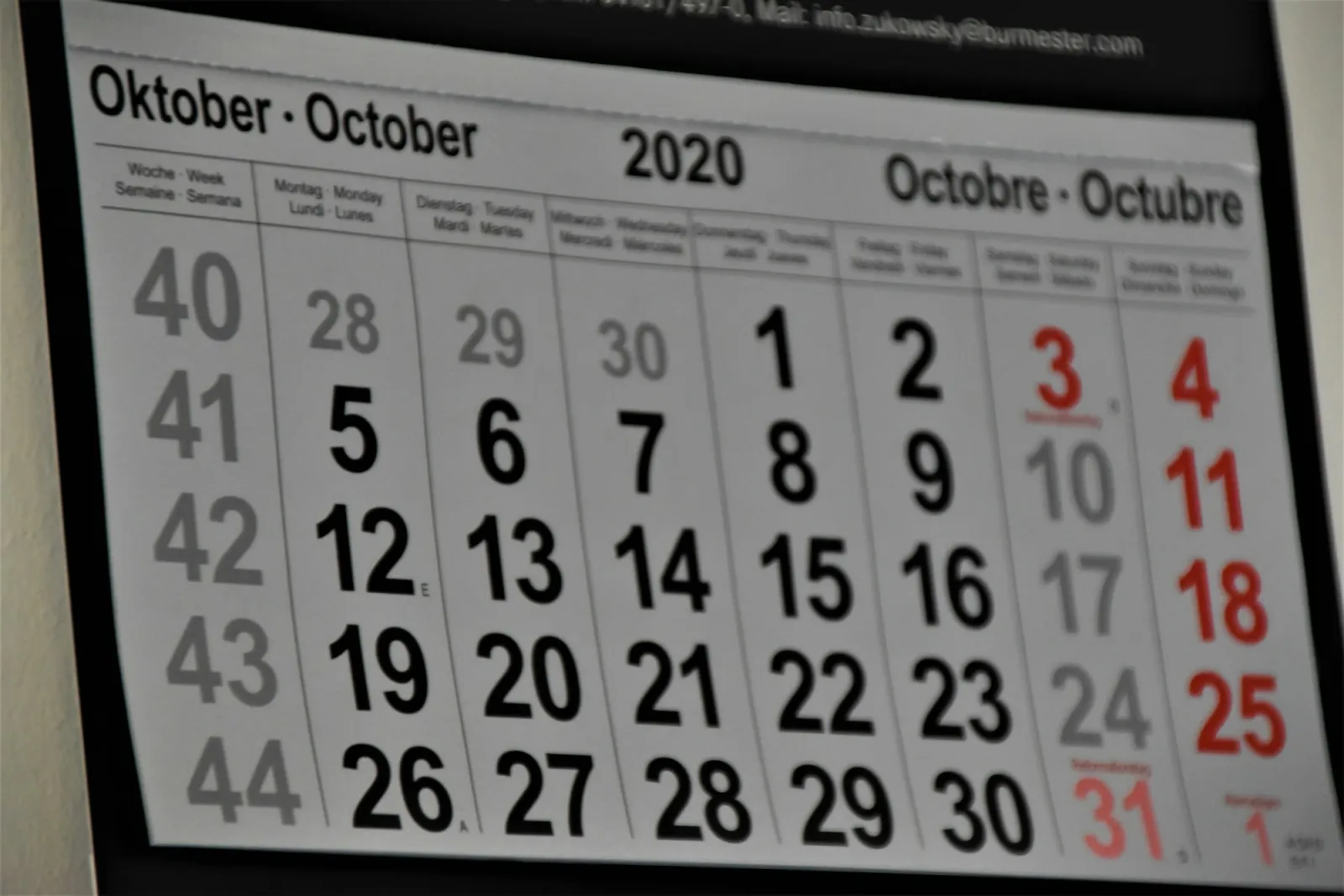 Kalender med markerade deklarationsdatum bredvid en miniräknare